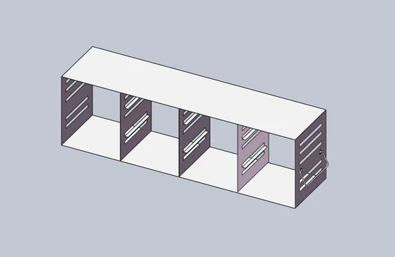 Crystal Industries - UFMC-2-3 - Upright Freezer Eco Rack - Modifiable Rack