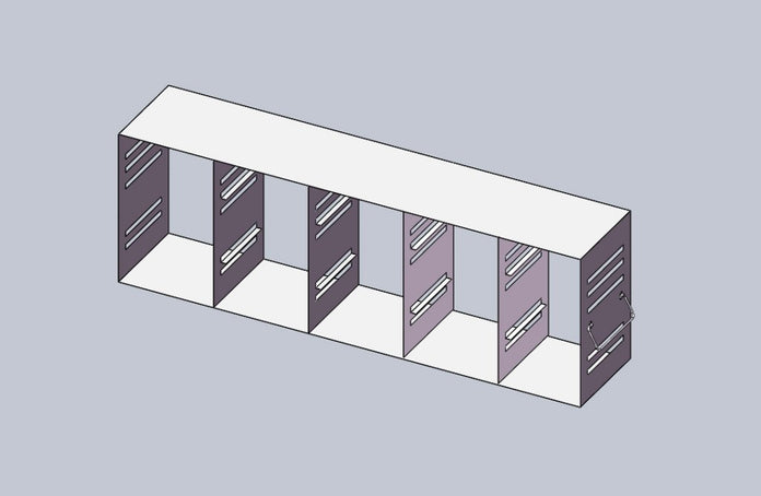 Crystal Industries - UFMC-54-2-3 - Upright Freezer Eco Rack - Modifiable Rack