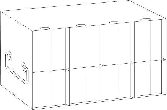 UFMP-411L - Rack for 96/384-Well Microtiter Plates, 64 Plates with Lids, 80 Plates without Lids