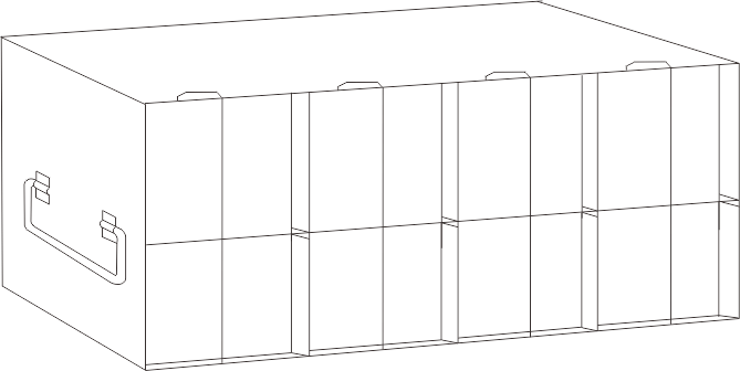 UFMP-416L - Rack for 96/384-Well Microtiter Plates, 96 Plates with Lids, 112 Plates without Lids
