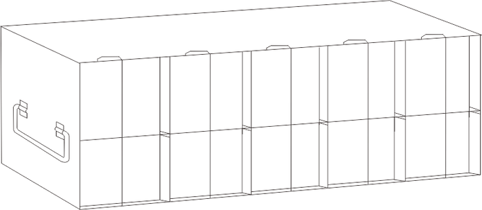 UFMP-516L - Rack for 96/384-Well Microtiter Plates, 120 Plates with Lids, 140 Plates without Lids