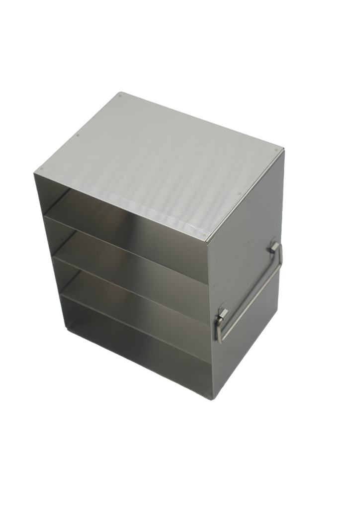 Crystal Industries - UFP-14 - Upright Freezer Rack for Plasma Boxes, 1x4 Configuration