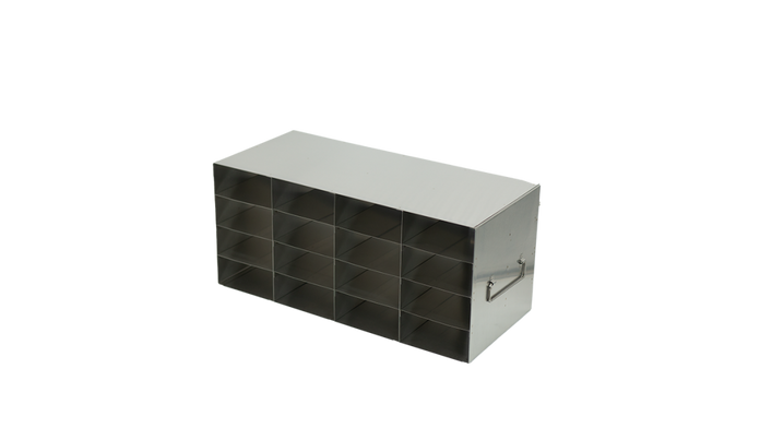 Crystal Industries - UFR-44 - Upright Freezer Rack for 96 Well Flipper Reversible Boxes, 4x4 Configuration