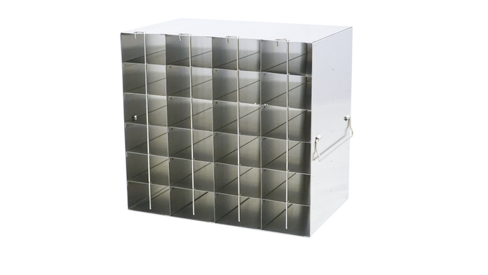 Crystal Industries - UFTB-46L - Upright Freezer Rack for 96-Well Microtube Boxes, 4x6 Configuration
