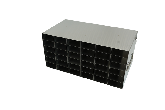 Crystal Industries - UT80-65 - Upright Freezer Rack for 80 Place Tube Boxes, 6x5 Configuration