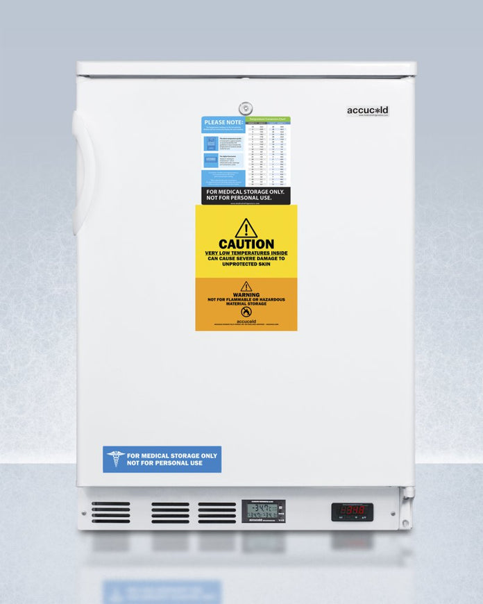 Accucold - VLT650LHD - 24" Wide Built-In All-Freezer, Left Hand Door
