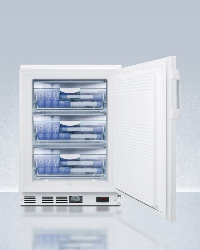 Accucold - VLT650LHD - 24" Wide Built-In All-Freezer, Left Hand Door