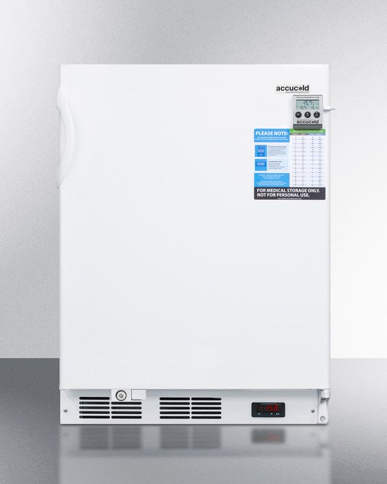 Accucold - VT65MLBIVACADALHD - 24" Wide Built-In All-Freezer, ADA Compliant, Left Hand Door