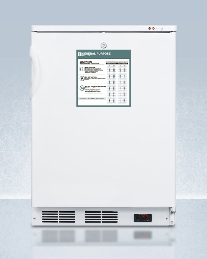 Accucold - VT65MLGPLHD - 24" Wide All-Freezer, ADA Compliant