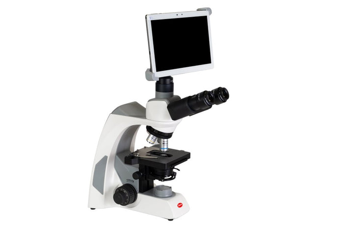 Motic Instruments - 1100403300212 - Panthera E2 Trinocular Upright Microscopes and BTI10 Digital Camera Bundles