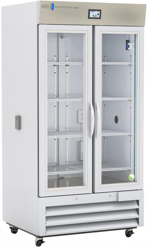 American Biotech Supply - ABT-HC-CP-36-TS - 36 Cu. Ft. TempLog Premier Glass Door Chromatography Refrigerator