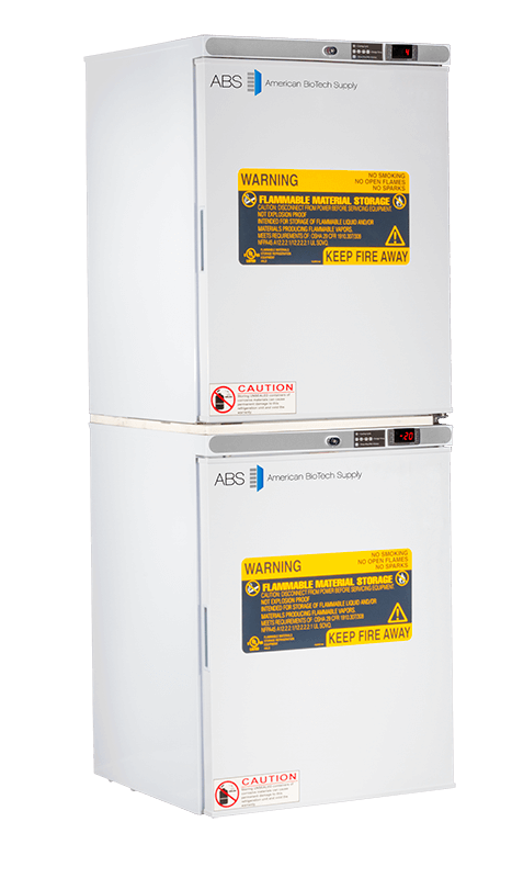 American Biotech Supply - ABT-HC-FRFC10 - 9 Cu. Ft. Capacity Standard Flammable Refrigerator and Freezer Combination