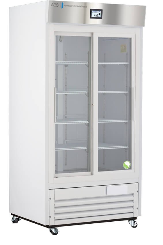 American Biotech Supply - ABT-HC-LP-33-TS - 33 Cu. Ft. Capacity TempLog Premier Laboratory Sliding Glass Door Refrigerator