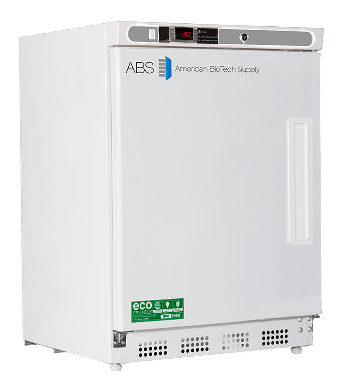 American Biotech Supply - ABT-HC-UCBI-0420A-LH - 4.2 Cu. Ft. Capacity Premier Undercounter Auto Defrost Freezer Built-In, Left Hinged