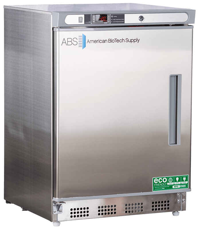 American Biotech Supply - ABT-HC-UCBI-0420SS-LH - 4.2 Cu. Ft. Capacity Premier Undercounter Freezer Built-In, Left Hinged-Stainless Steel