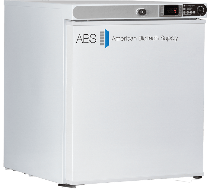 American Biotech Supply - ABT-HC-UCFS-0104-LH - 1 Cu. Ft. Capacity Premier Countertop Refrigerator Freestanding, Left Hinged