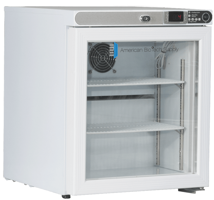 American Biotech Supply - ABT-HC-UCFS-0104G - 1 Cu. Ft. Capacity Premier Countertop Refrigerator Freestanding