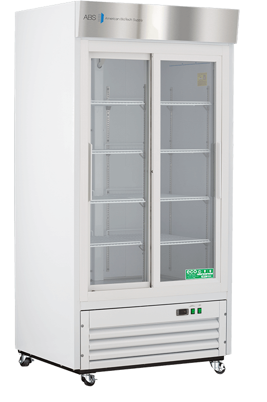 American Biotech Supply - ABT-HC-LS-33 - 33 Cu. Ft. Capacity Standard Glass Door Laboratory Refrigerator