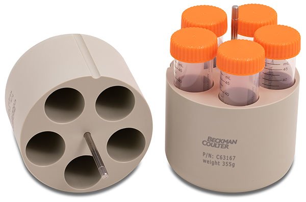 Beckman Coulter - C63167 - 50ml Conical Tube Adapter Compatible with BioSafe Lid, 5 Tubes per Adapter