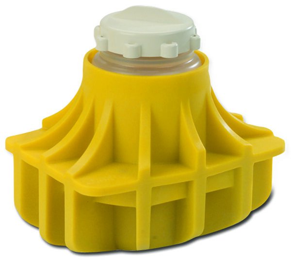 Beckman Coulter - 392077 - 65mm Polypropylene Round-Bottom-Conical Bottle Adapter, Quantity of Four