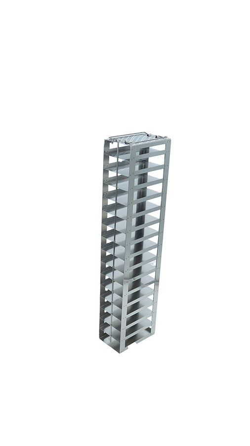 CFS-25-16 - Vertical Rack for 25-Place Slide Boxes, Holds 16 Boxes