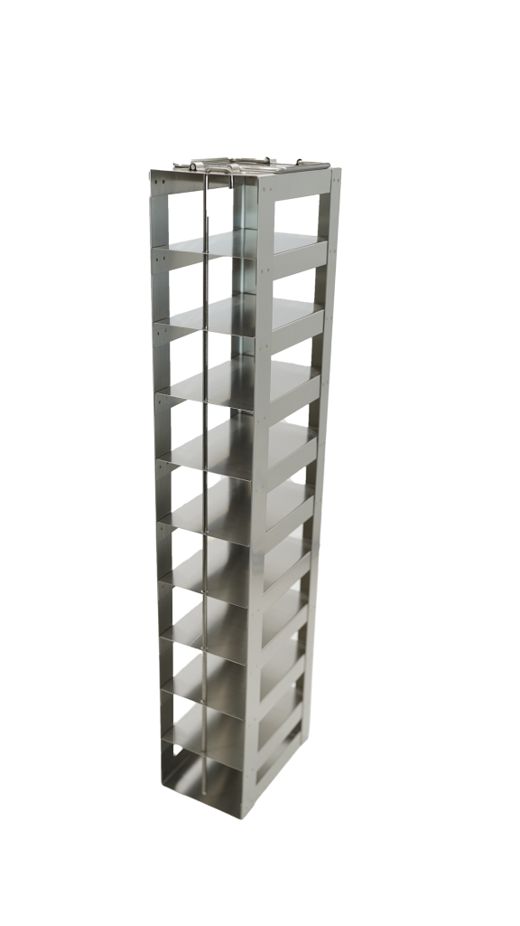 Crystal Industries - CFTB-10 - Vertical Rack for 96-Well Microtube Boxes, Holds 10 Boxes
