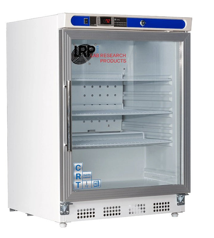 Lab Research Products (LRP) - CRT-LRP-HC-UCBI-0404G - 4.6 Cu. Ft. Undercounter Controlled Room Temperature Cabinet, Built-In, Glass Door