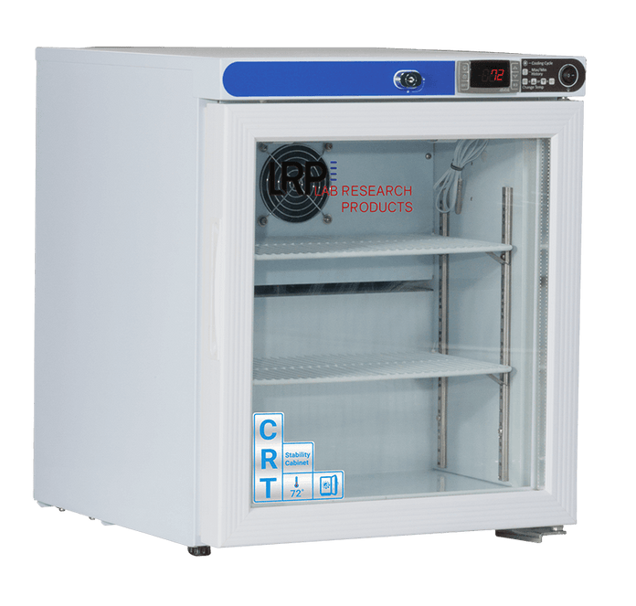Lab Research Products - CRT-LRP-HC-UCFS-0104G - 1 Cu. Ft. Undercounter Controlled Room Temperature Cabinet, Freestanding, Glass Door