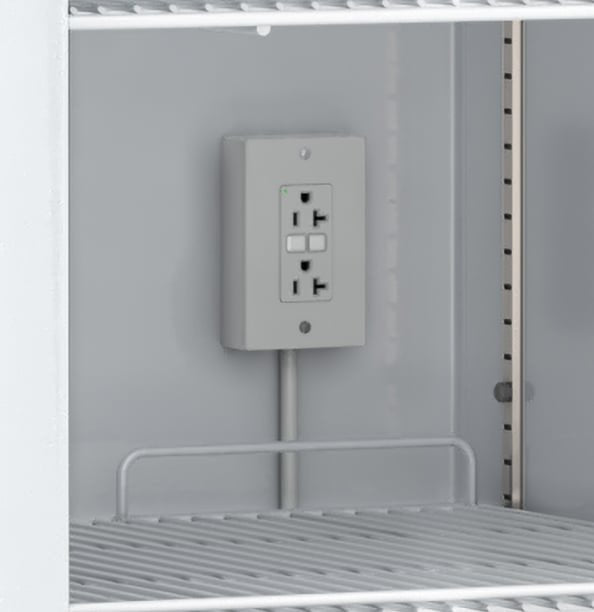 Lab Research Products (LRP) - LRP-HC-EO115 - Duplex Electrical Outlet GFCI 120 V, 15 Amps for Upright Hydrocarbon Refrigerators