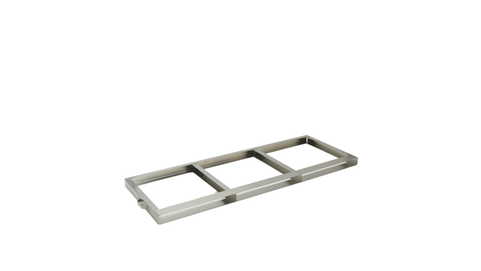 F-C-4R2110-3 - Stainless Steel Frame for Three Baxter/Fenwal C-4R2110 Aluminum Canisters