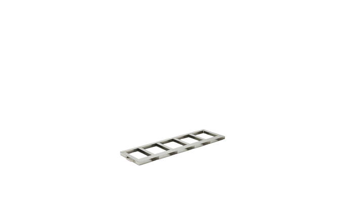 Crystal Industries - F-C-4R9951-5 - Stainless Steel Frame for Five Baxter/Fenwal C-4R9951 Aluminum Canisters