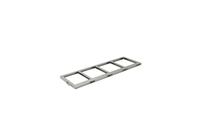 Crystal Industries - F-C-4R9953-3 - Stainless Steel Frame for Three Baxter/Fenwal C-4R9953 Aluminum Canisters
