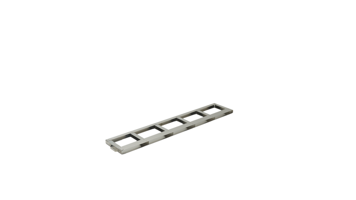 F-C-7120-5 - Stainless Steel Frame for Five Chartermed C-7120 Aluminum Canisters