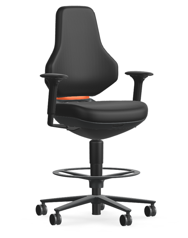 Bimos - 20027568-A - Texon General Lab Stool, Non-ESD, 9175L, with Arms