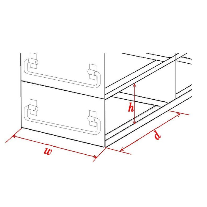 Crystal Industries - UFD-LB10-2 - Upright Freezer Drawer Rack with 2 Drawers for Bottles