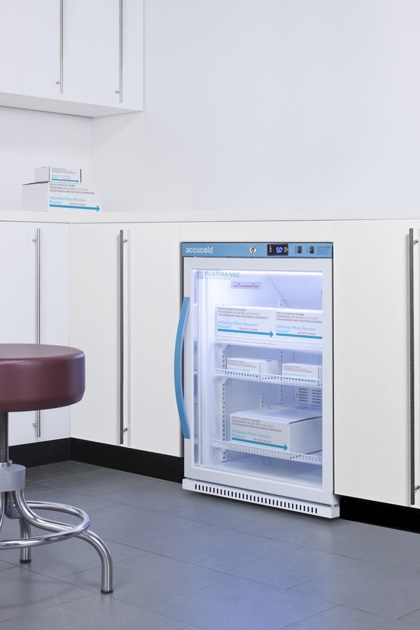 Accucold - ARG61PVBIADA456LHD - 6 Cu.Ft. ADA Height Vaccine Refrigerator, Certified to NSF-ANSI 456 Vaccine Storage Standard, Left Hand Door