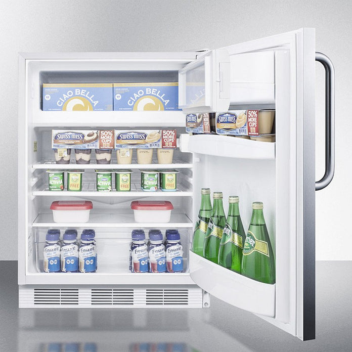 Accucold - CT66LWSSTBADA - 24" Wide Refrigerator-Freezer, ADA Compliant