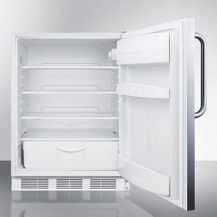 Accucold - FF6LW7CSSLHD - 24" Wide Built-In All-Refrigerator, Left Hand Door
