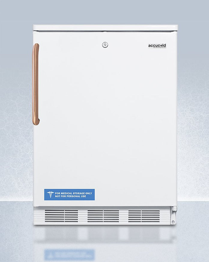 Accucold - FF6LWTBCLHD - 24" Wide All-Refrigerator, Copper Handle, Left Hand Door