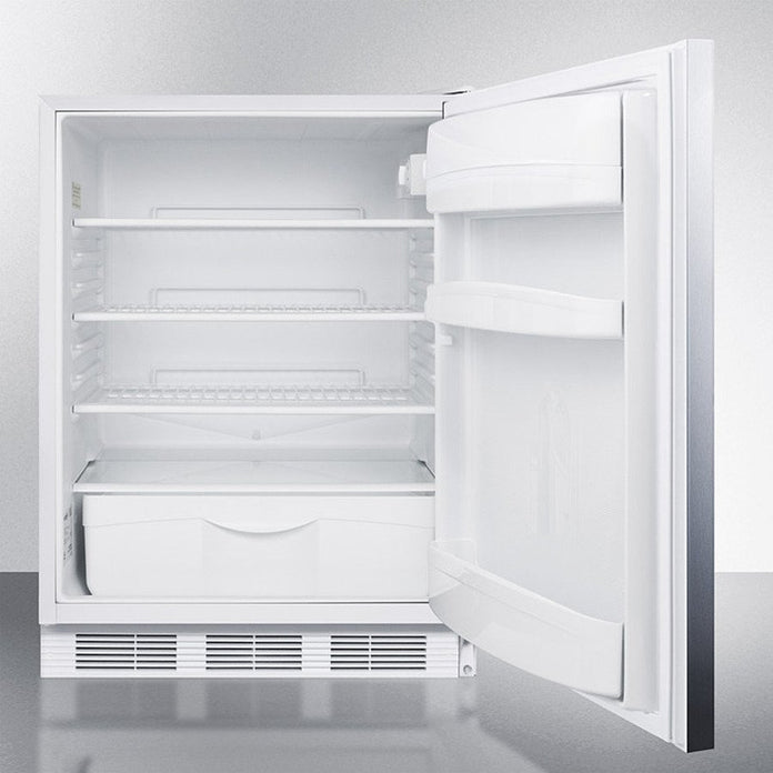Accucold - FF6LW7SSHHADALHD - 24" Wide All-Refrigerator, ADA Compliant, Left Hand Door