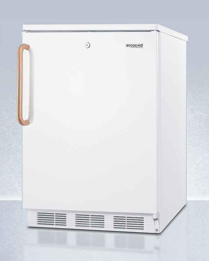 Accucold - FF7LWTBCLHD - 24" Wide All-Refrigerator with Antimicrobial Pure Copper Handle, Left Hand Door