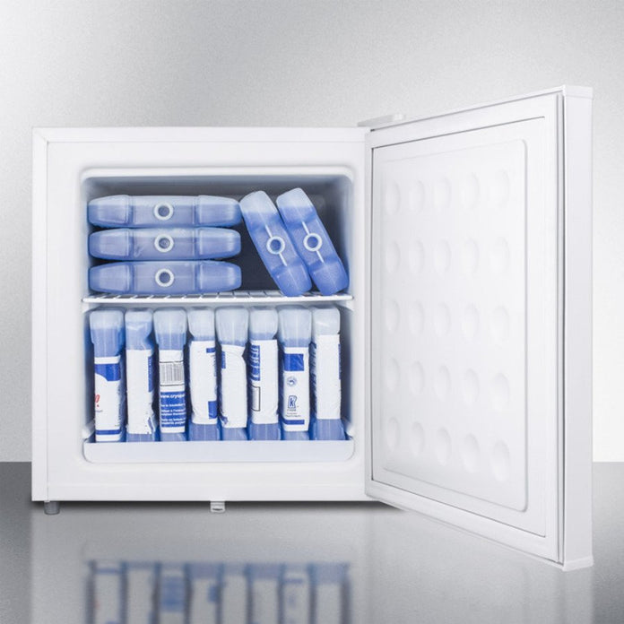Accucold - FS24LTBCLHD - Compact All-Freezer with Antimicrobial Pure Copper Handle, Left Hand Door