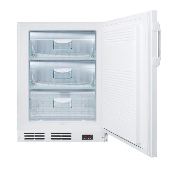 Accucold - VT65MLBIVACADALHD - 24" Wide Built-In All-Freezer, ADA Compliant, Left Hand Door