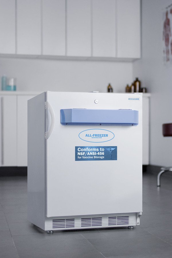 Accucold - VT65MLVAC456ADALHD - 24" Wide Built-In All-Freezer, Certified to NSF-ANSI 456 Standard for Vaccine Storage, ADA Compliant, Left Hand Door