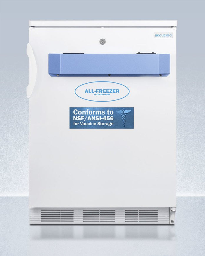 Accucold - VT65MLVAC456LHD - 24" Wide Built-In All-Freezer, Certified to NSF-ANSI 456 Standard for Vaccine Storage, Left Hand Door