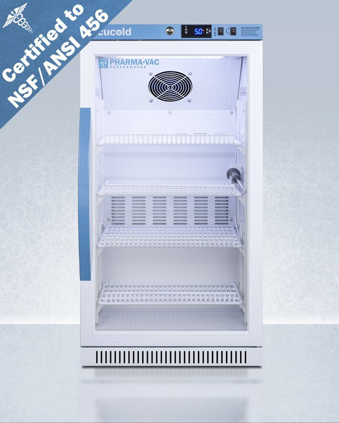 Accucold - ARG31PVBIADA456 - 2.83 Cu. Ft. ADA Height Vaccine Refrigerator, Certified to NSF/ANSI 456 Vaccine Storage Standard