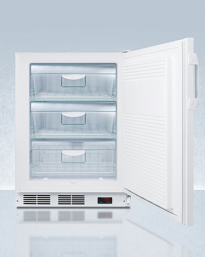 Accucold - VT65MLBIADAGPLHD - 24" Wide Built-In All-Freezer, ADA Compliant, Left Hand Door