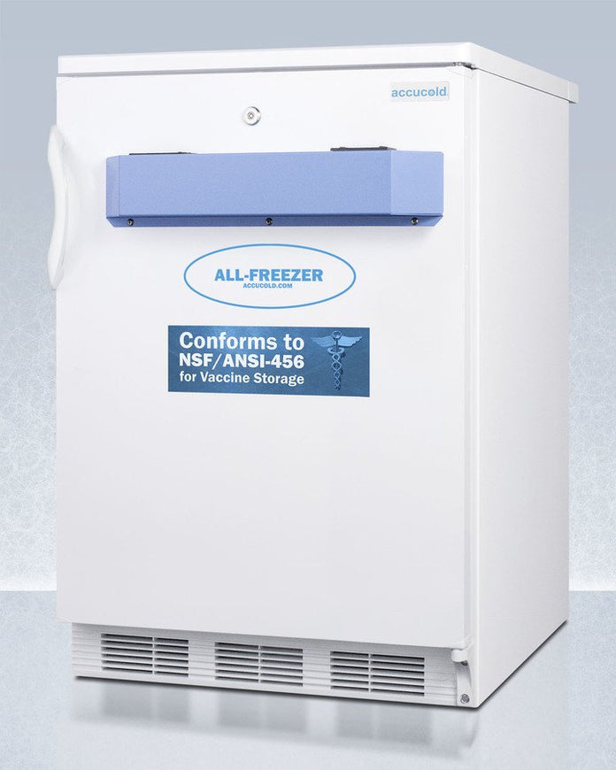 Accucold - VT65MLVAC456LHD - 24" Wide Built-In All-Freezer, Certified to NSF-ANSI 456 Standard for Vaccine Storage, Left Hand Door