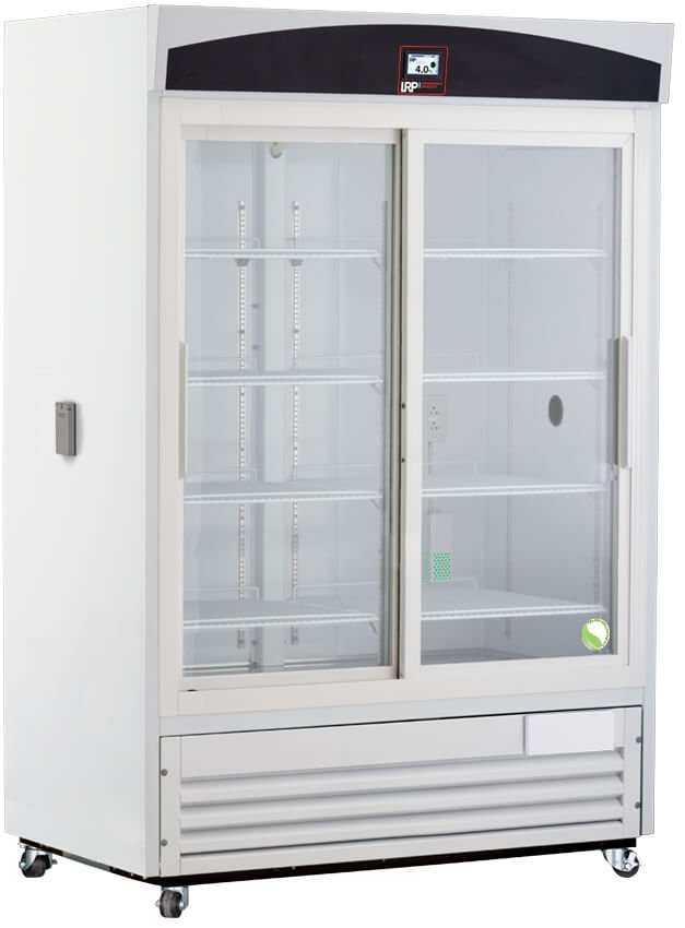 Lab Research Products - LRP-HC-CP-47-TS - 47 Cu. Ft. Capacity TempLog Plus Series Sliding Glass Door Chromatography Refrigerator