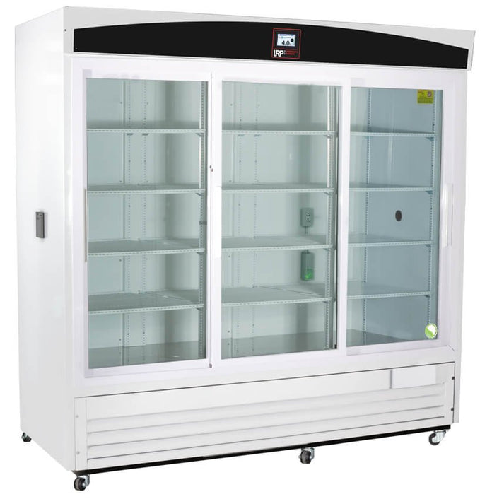 Lab Research Products - LRP-HC-CP-69-TS - 69 Cu. Ft. Capacity TempLog Plus Series Sliding Glass Door Chromatography Refrigerator
